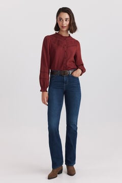 Springfield Romantic ruffle neck blouse