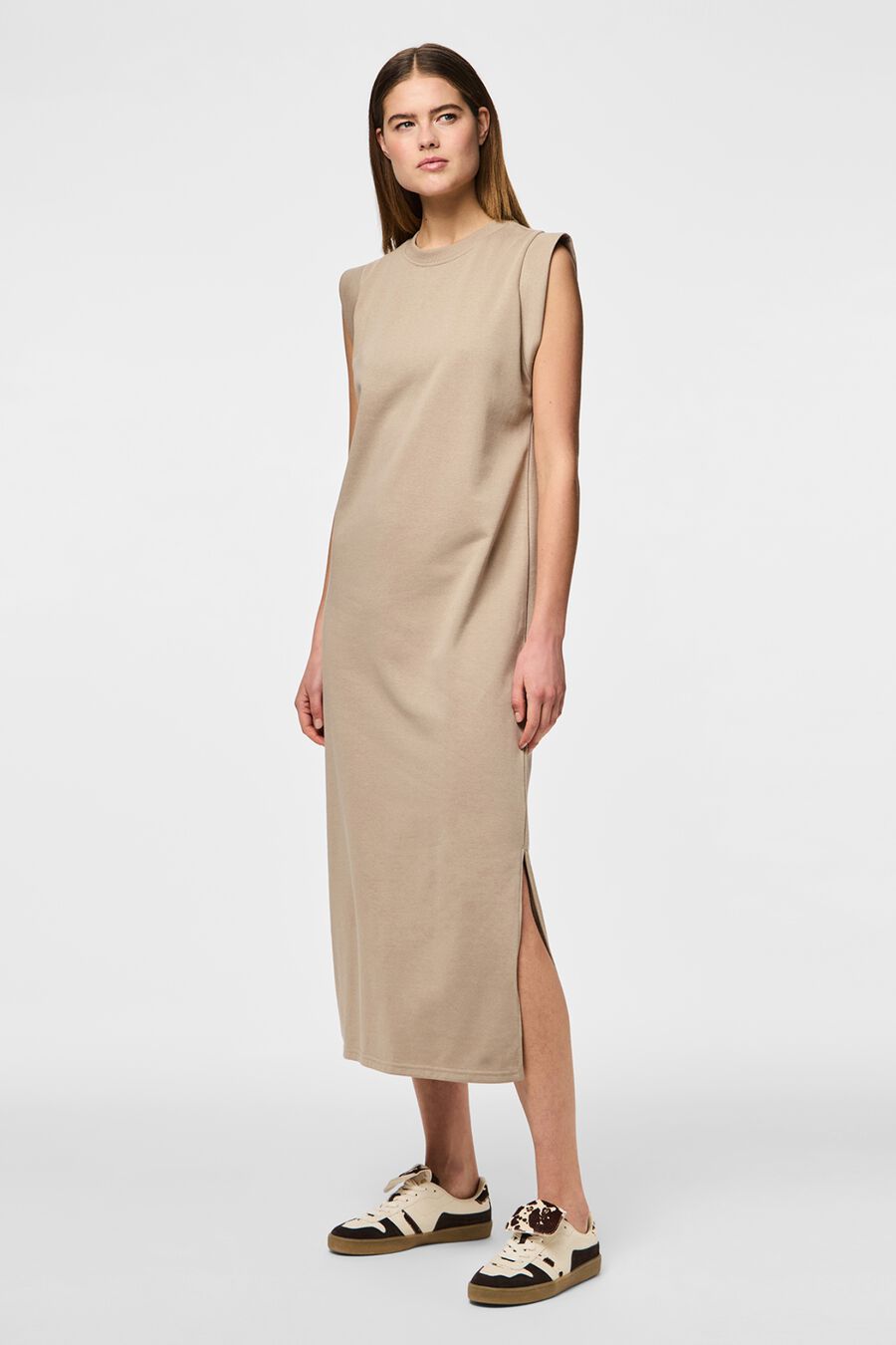 Vestido largo de algodón