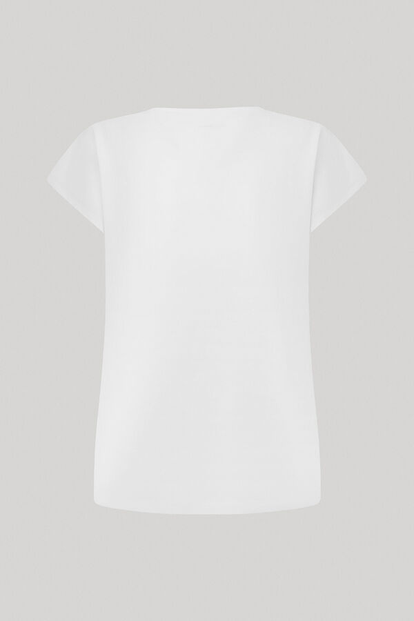 Springfield Camiseta Algodón Logo Estampado blanco