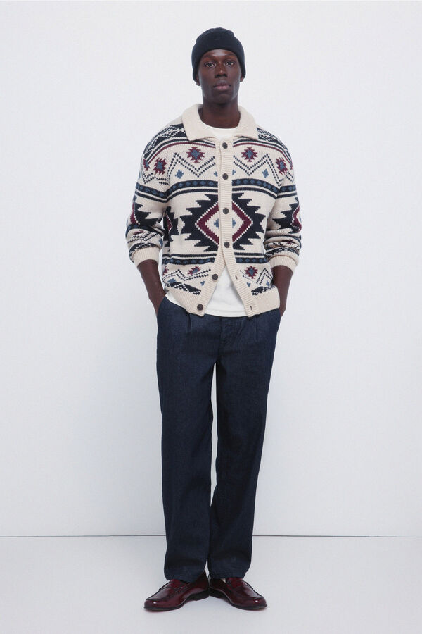 Springfield Fancy diamond cardigan red