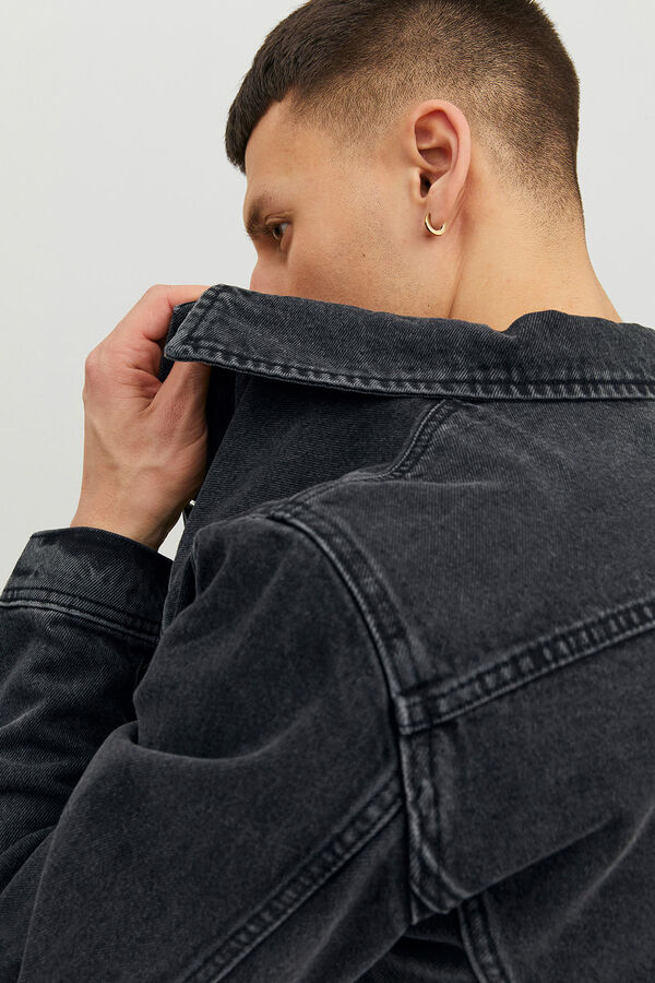 Jack & Jones Cropped denim jacket black