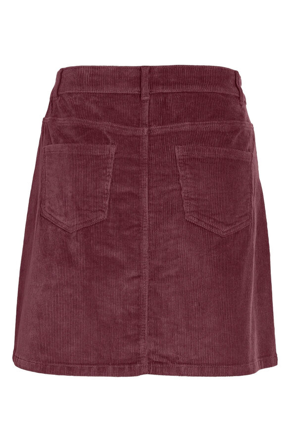 Noisy May Corduroy buttons corduroy miniskirt Ljubičasta