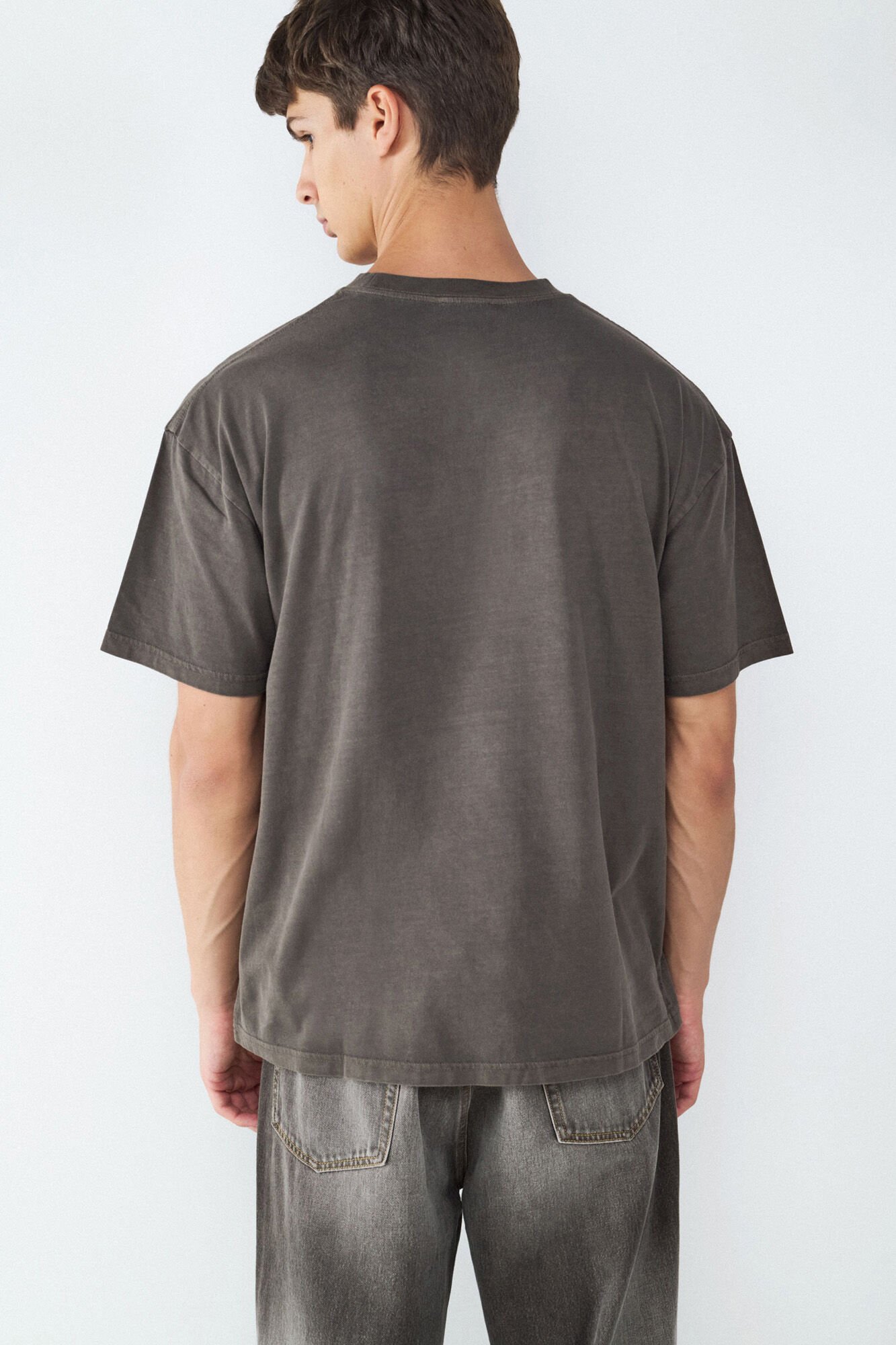 Balmohk Relaxed, washed-effect short sleeve T-shirt