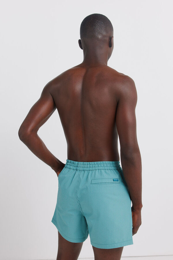 Springfield Striped seersucker swimwear blue