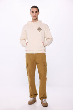 Springfield Calça cargo lavada beige