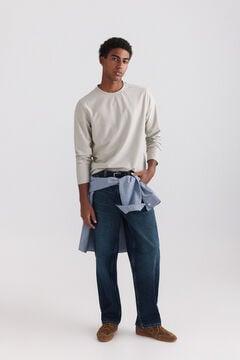 Springfield Piqu&eacute; oxford long sleeve T-shirt