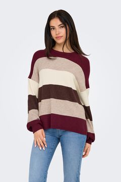 Only Striped round neck jumper