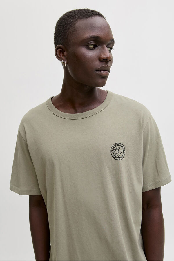 Jack & Jones Camiseta b&aacute;sica relaxed gris