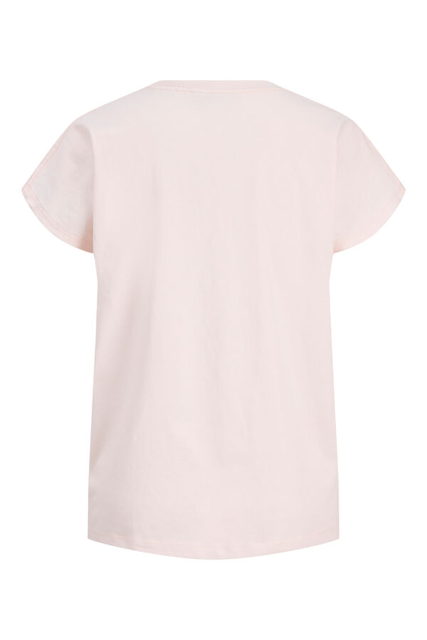 Jack & Jones Camiseta boxy print rosa