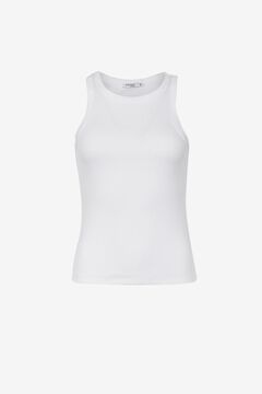 Springfield Brave ribbed top white