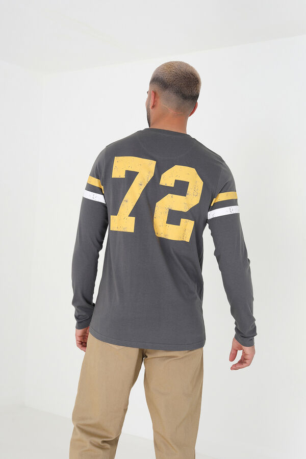 Springfield Long-sleeved T-shirt with print grey