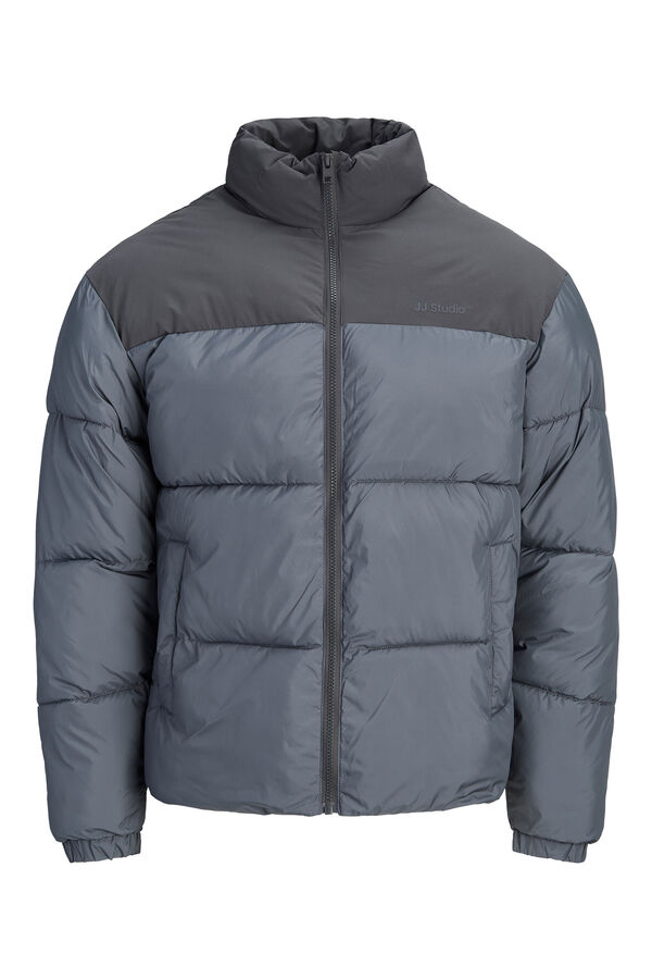 Jack & Jones High neck puffer jacket grey