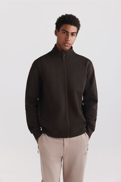 Springfield Technical look zip fastening sweatshirt