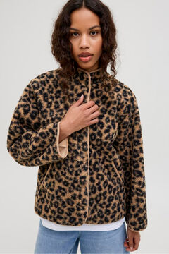 Jack & Jones Chaqueta teddy leopardo