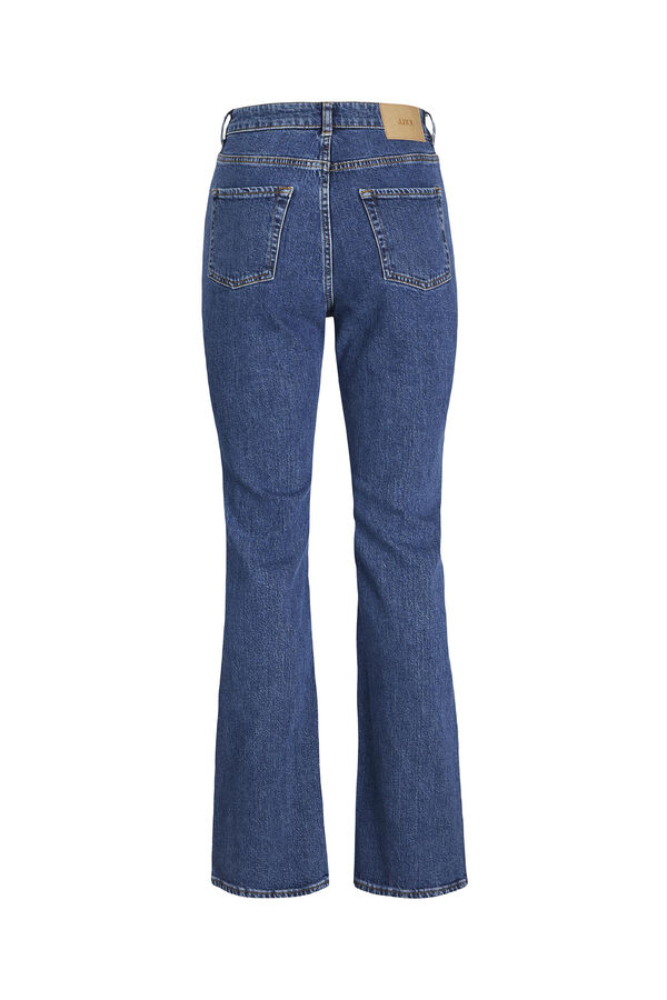 Springfield High-rise bootcut jeans kék