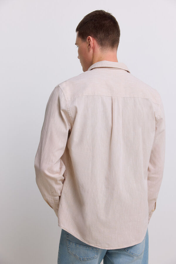 Springfield Linen-look shirt grey
