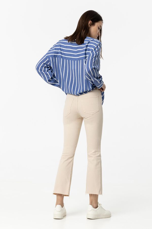 Tiffosi Jeans Megan Cropped Flare beige