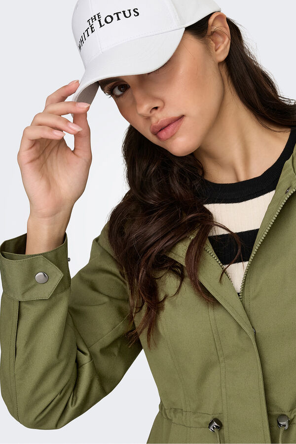 JDY Hooded parka nude