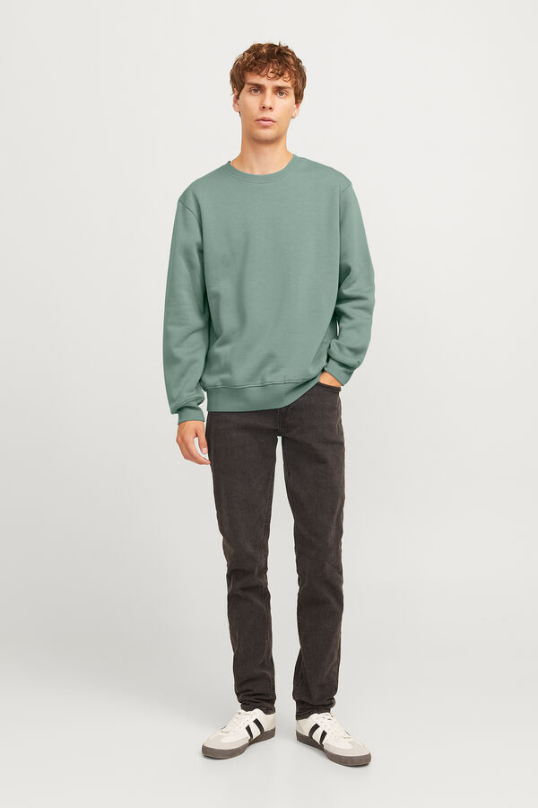 JJ REBEL Relaxed fit lightweight sweatshirt green