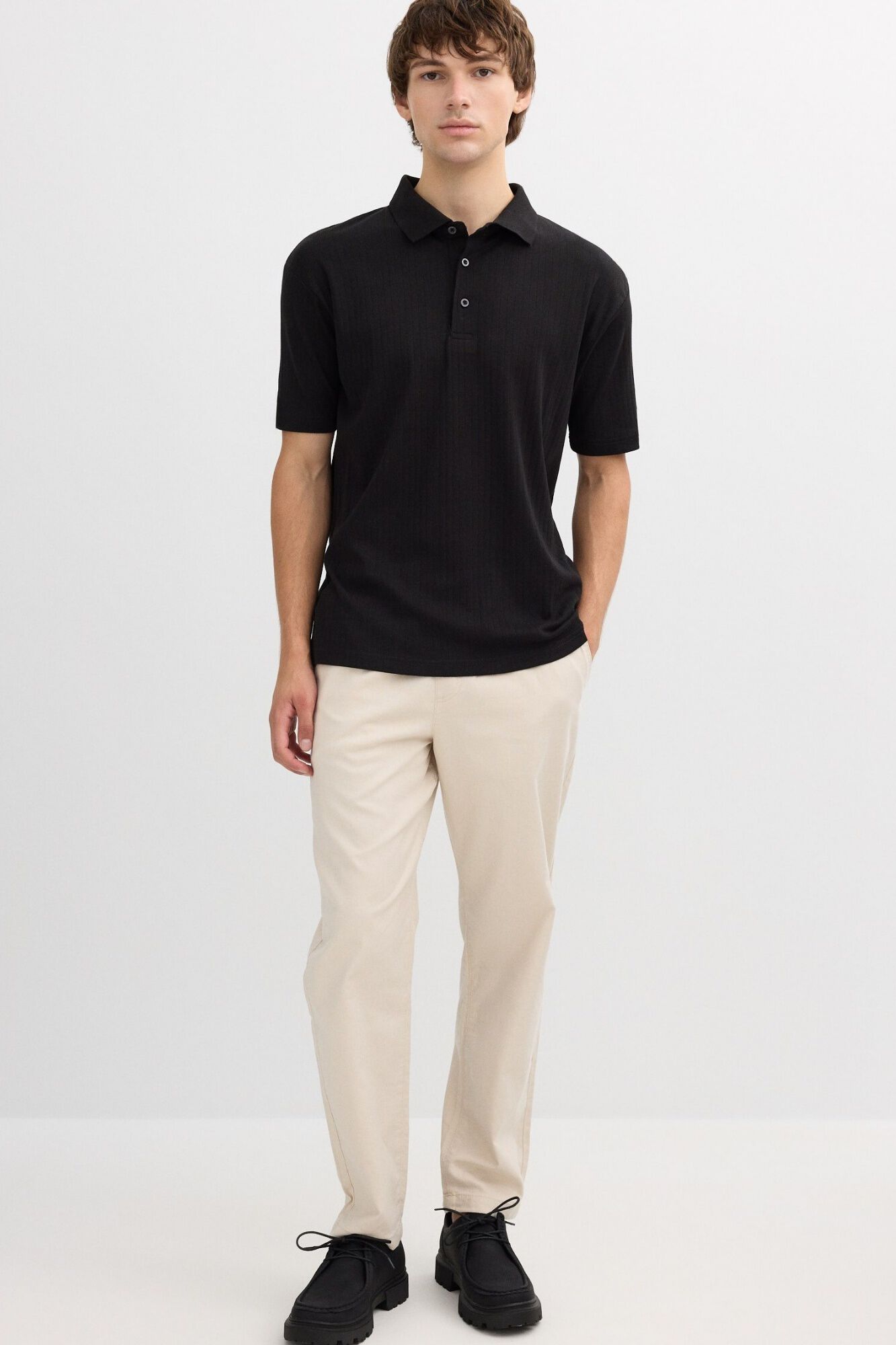 Inside Basic-Polo aus Rippstrick