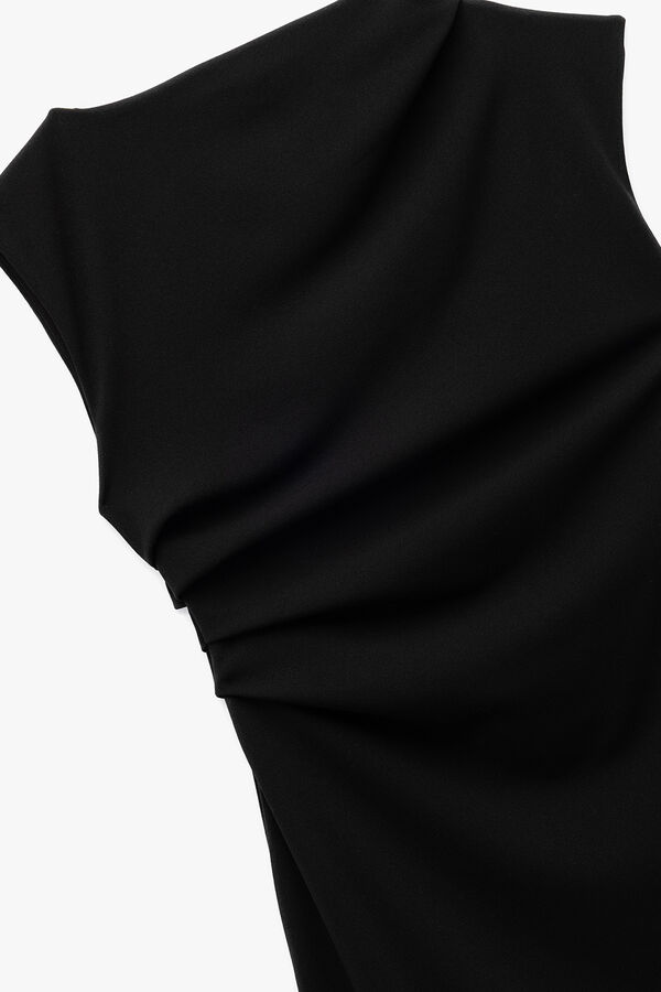 Koton Minivestido drapeado negro