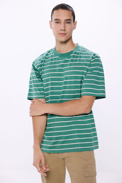 Springfield Sailor stripe t-shirt green