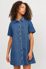 Jack & Jones Vestido denim corto azul