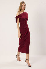 Trendyol Vestido longo justo  estampado