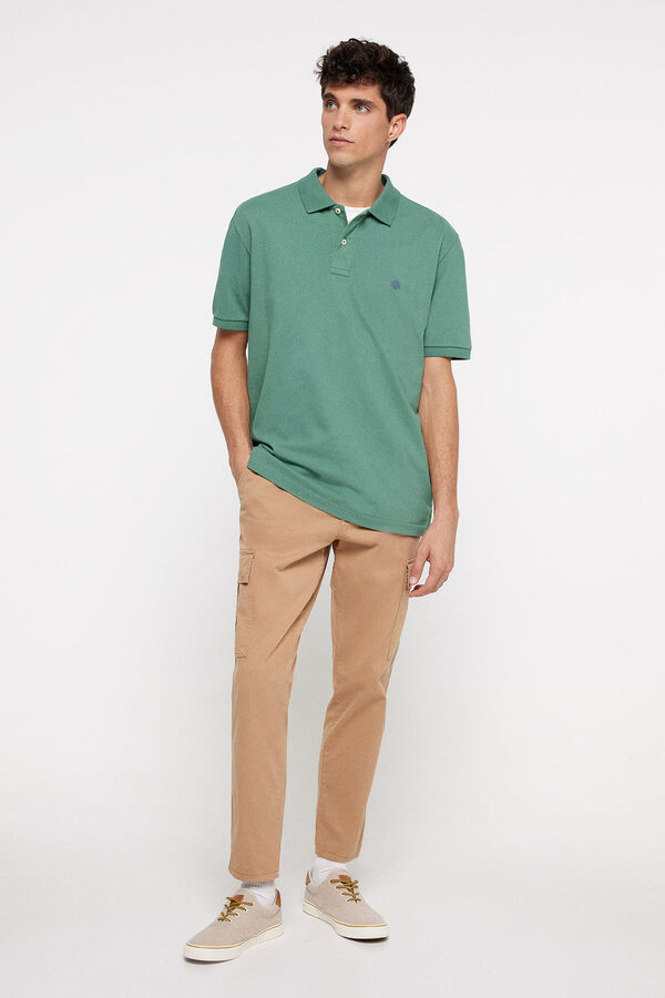 Springfield Basic-Poloshirt Piqué Regular Fit grün