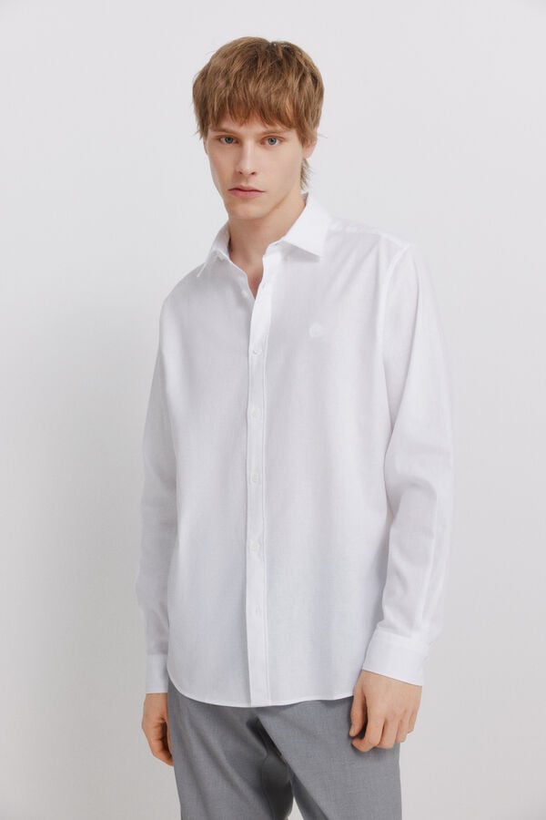 Springfield Linen shirt white