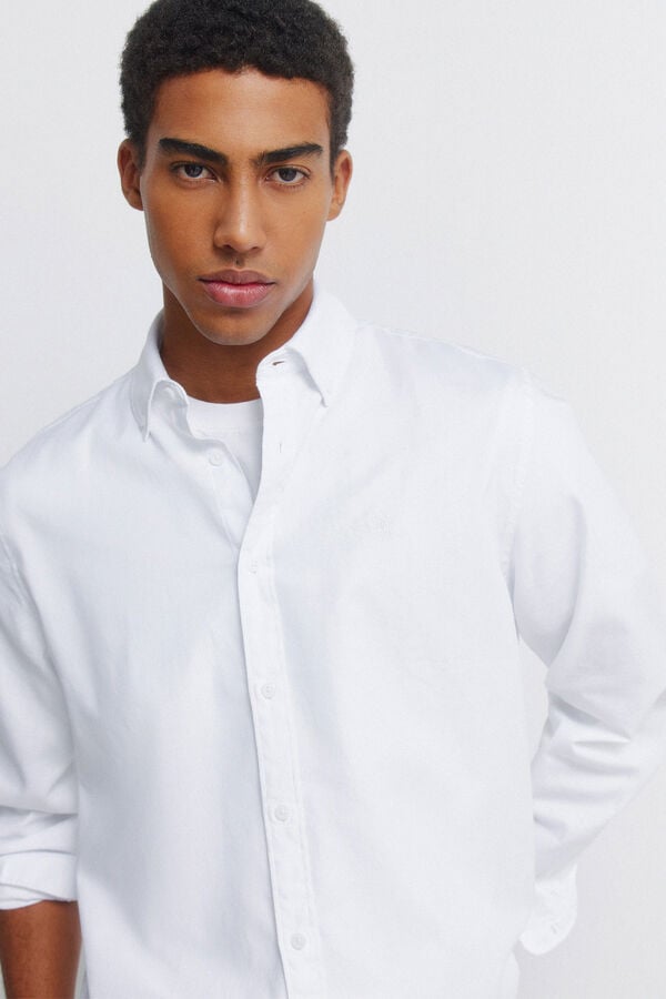 Springfield Camisa estructura blanco