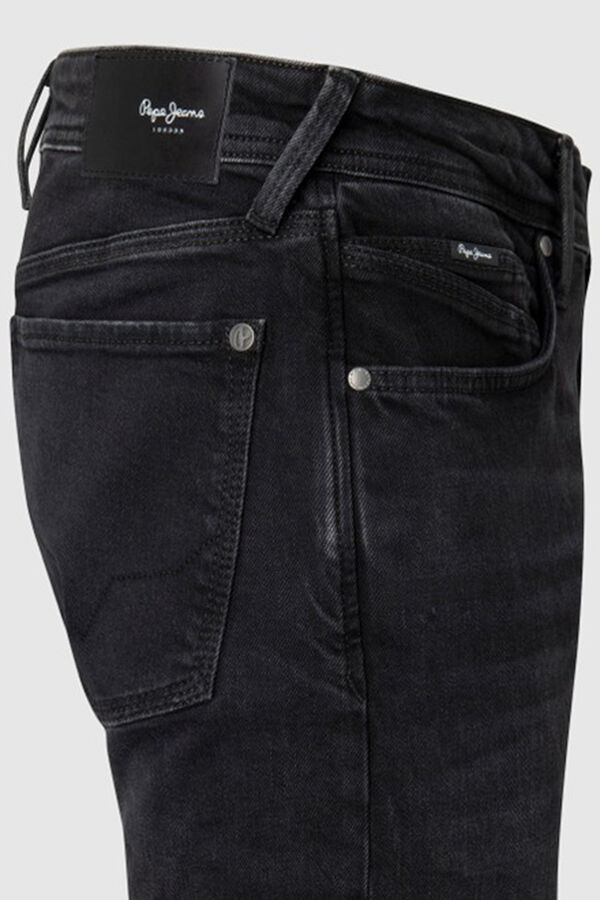 Springfield Slim regular fit jeans crna