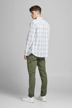 Springfield Cotton cargo trousers green