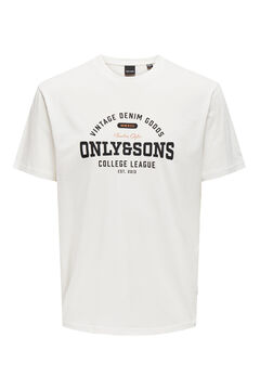 Springfield Camiseta print O&S blanco