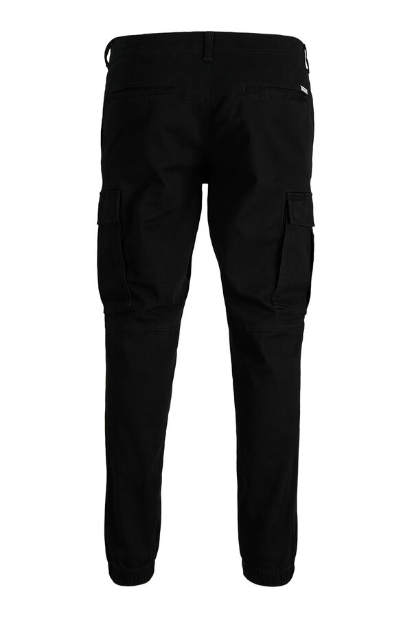 JJ REBEL Slim fit cargo trousers black