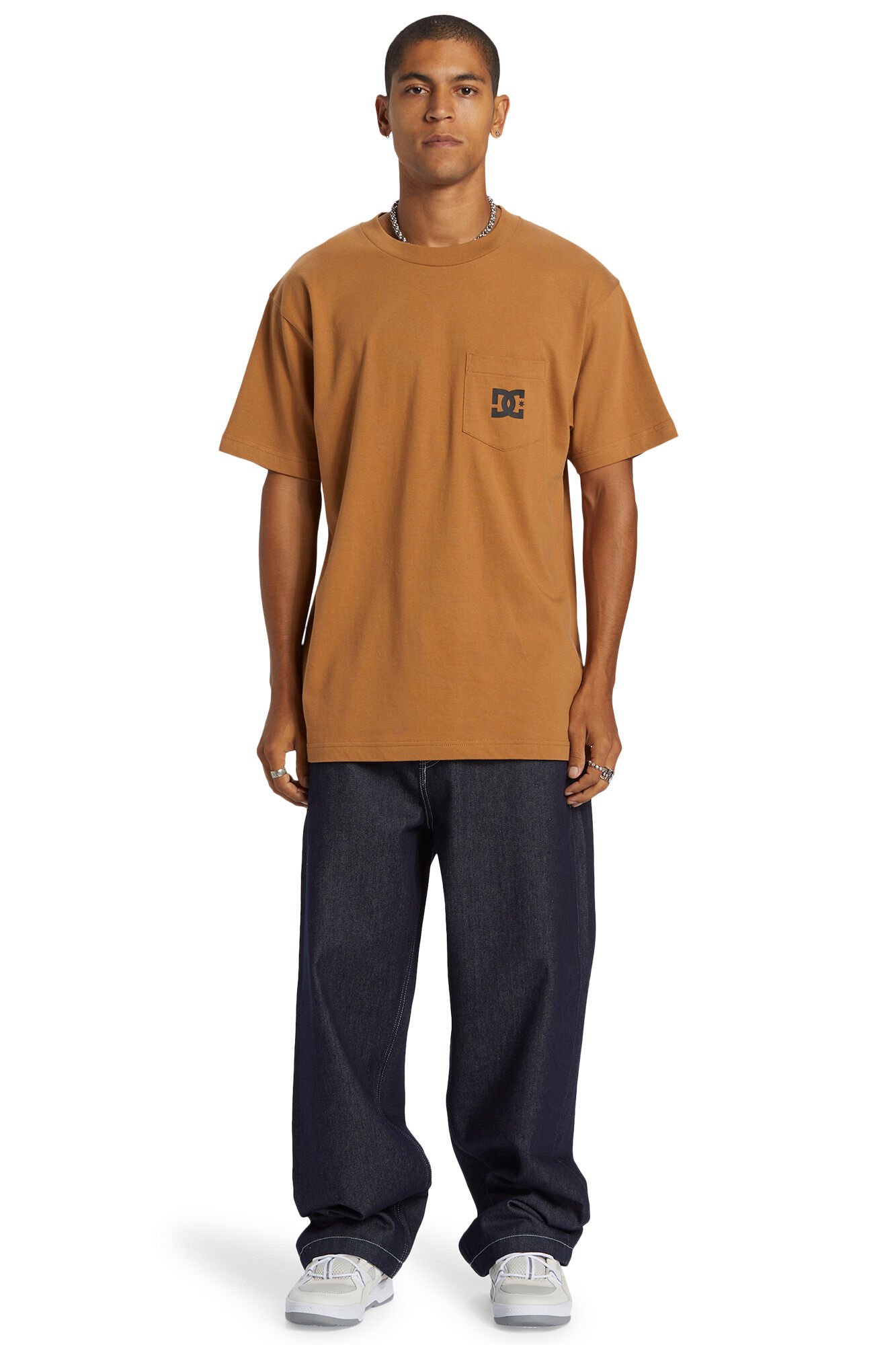 DC Shoes Camiseta con Bolsillo para Hombre