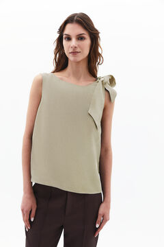 Oxxo Blusa sin mangas lazo