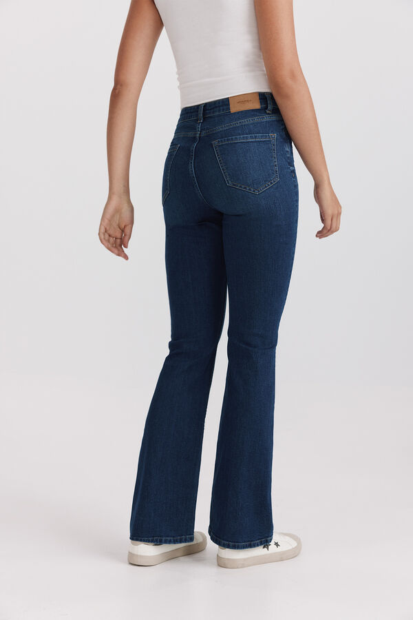 Springfield Bootcut high-rise jeans blue