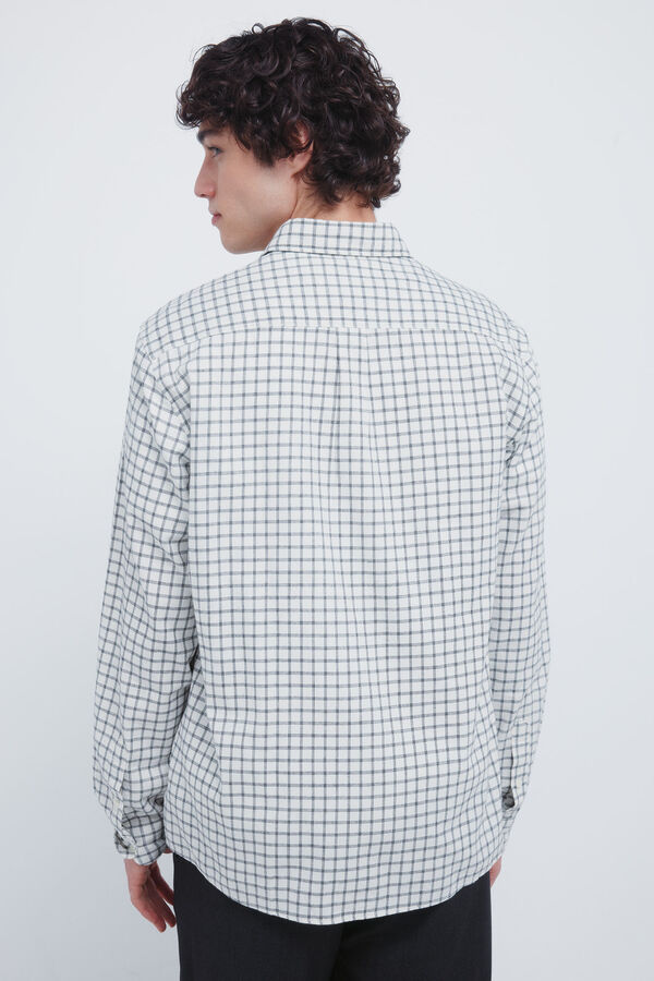 Springfield Small checkered shirt white