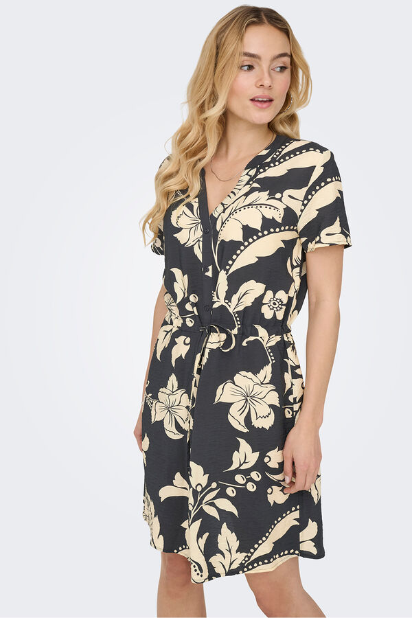 JDY Print short dress black