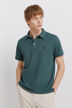 Springfield Polo piqu&eacute; contraste pu&ntilde;o slim fit