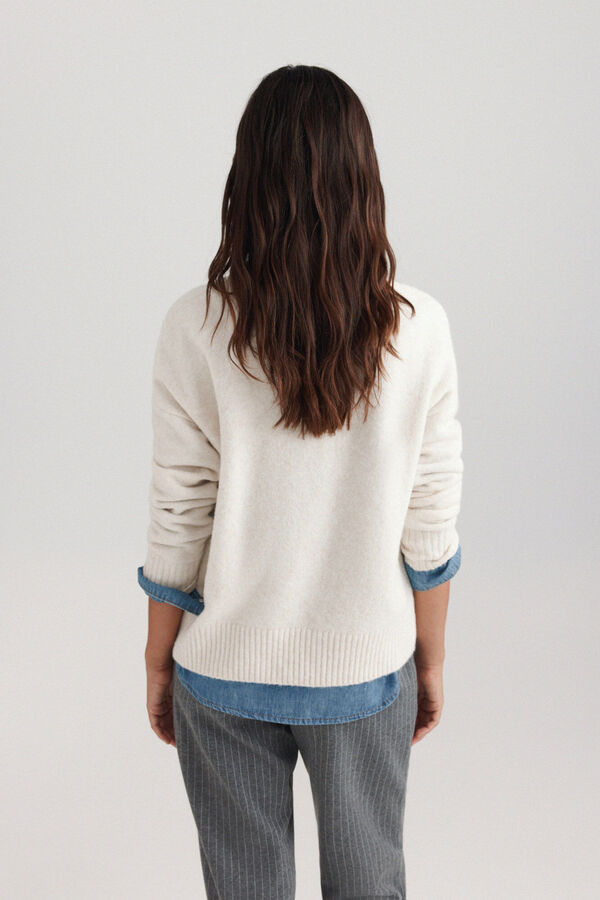Springfield Basic knit jumper white