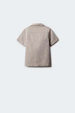 Springfield Kids Camisa manga curta para menino em efeito linho