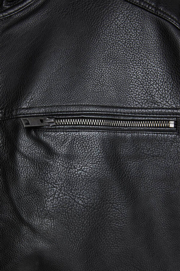 Jack & Jones PLUS Biker jacket black