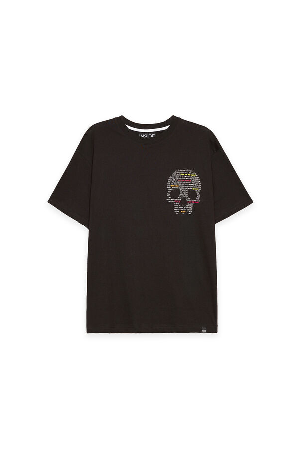 Springfield Skull print T-shirt black