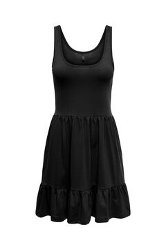 Only Vestido curto liso preto