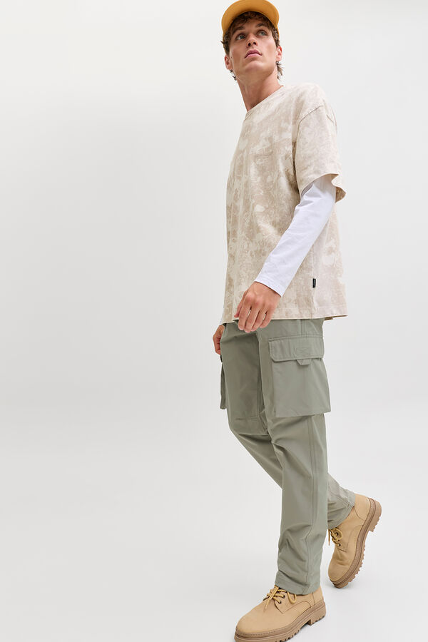 Jack & Jones Pantal&oacute;n cargo relaxed fit kaki