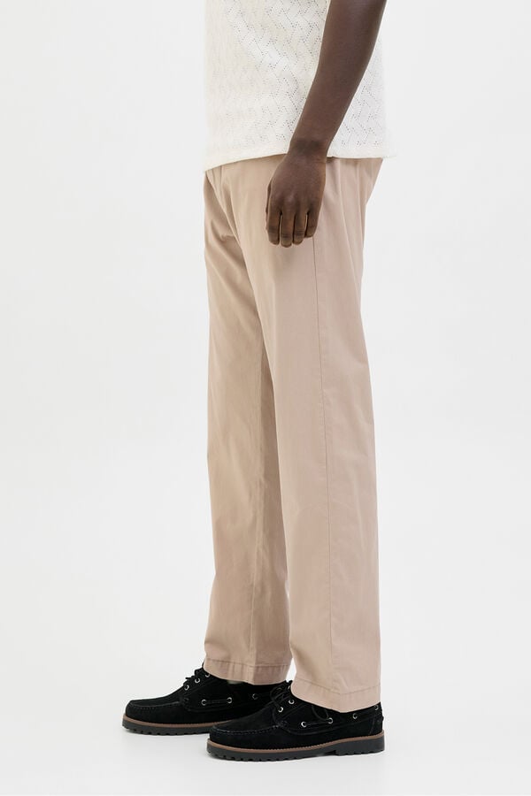 Jack & Jones Pantal&oacute;n estilo chino gris