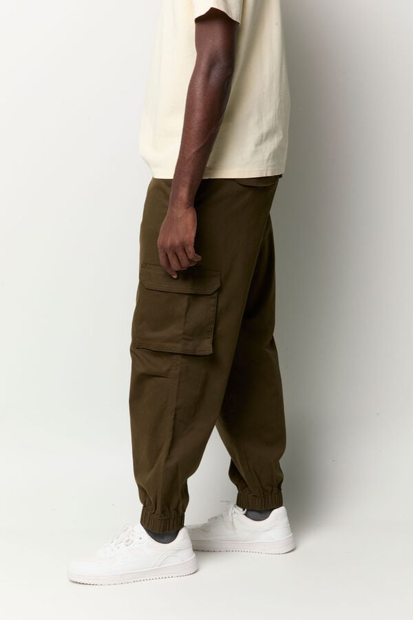 Balmohk Cargo cuff trousers nude