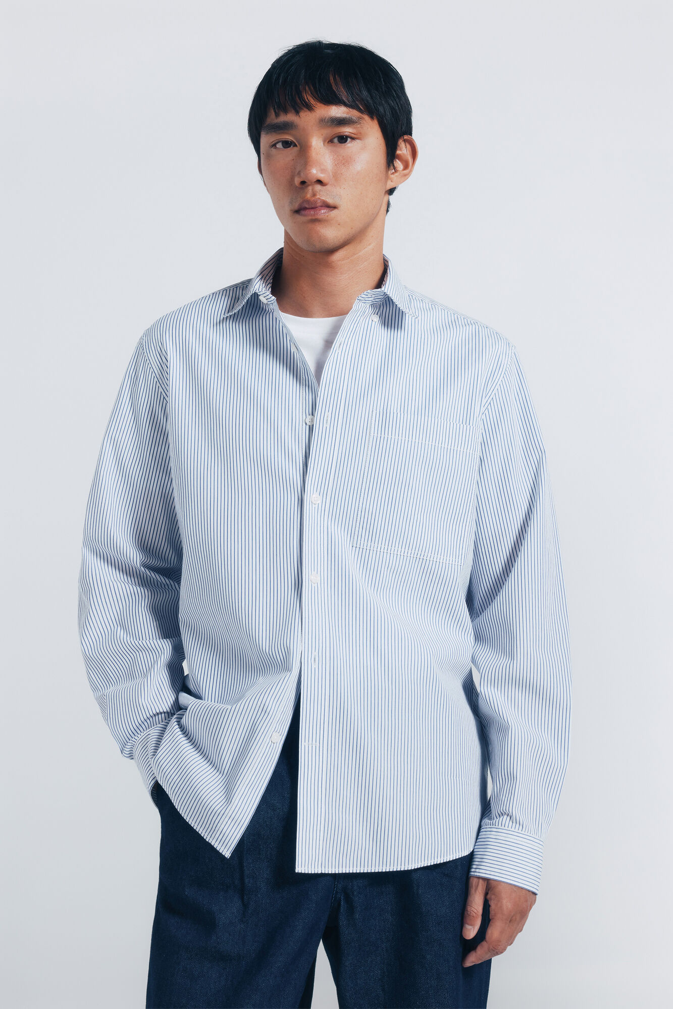 Springfield Striped poplin shirt